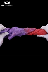 SMT2436 - Dương vật giả silicon rỗng ruột có gai đeo bìu và 3 size