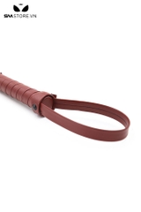 SMT254 - Roi tình yêu flogger bằng da màu đỏ đô dài 52cm