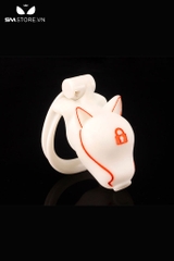 SMT2646 - Khóa dương vật bằng nhựa đầu chó kèm 4 vòng