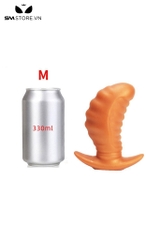 SMT1292 - Phích cắm hậu môn silicon xanh uốn dẻo có 3 kích cỡ