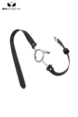 SMT225 - Đồ bịt miệng ring gag cố định lưỡi với khóa cài sau