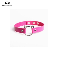 SMP096 - Vòng cổ choker mèo chất liệu da PU đính đinh tán