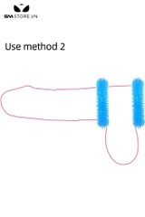 SMT748 - Vòng đeo dương silicon gai bi với đường kính 44mm