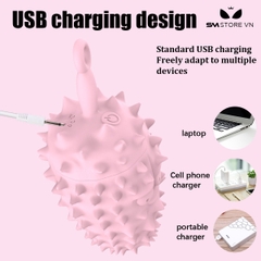 SMT1321 - Trứng rung mini có gai điều khiển qua APP sạc USB dài 88.5mm