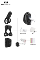 SMT2832 - Combo 2 vòng đeo dương vật chống xuất tinh sớm có 9 chế độ