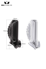 SMT517 - Bao cao su đôn dên mai rùa nhiều gai silicon dài 11.5 cm