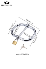 SMT269 - Còng tay tình yêu kim loại khóa chữ D đường kính 4.1 mm