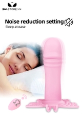SMT1814 - Dương vật giả có 10 chế độ rung đế hình con bướm