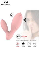 SMT2732 - Trứng rung 2 đầu hình con thỏ điều khiển từ xa dài 112mm