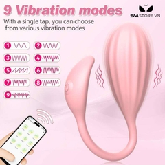 SMT1756 - Trứng rung silcion điều khiển qua APP có 9 tần số dài 99.5mm