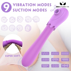 SMT1572 - Máy rung có 9 tần số hút sạc điện chống nước dài 20cm