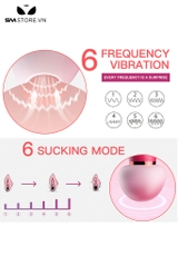 SMT1743 - Máy hút âm đạo cây nấm dài 8cm có 6 tần số hút