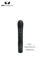 SMT977 - Máy rung 2 đầu với tai thỏ và dương vật silicon dài 210mm
