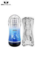 SMT1961 - Cốc thủ dâm trong suốt chất liệu silicon mềm dài 18cm