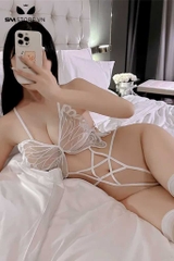 SMS580 - Đồ lót dây sexy 1 mảnh hình cánh bướm dây buộc sau gợi cảm