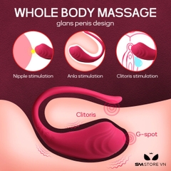 SMT1957 - Trứng rung điều khiển từ xa có độ ồn thấp dài 10.2cm