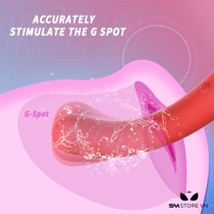 SMT1548 - Máy rung ngụy trang xúc xích đỏ có 9 tần số rung dài 12.6cm