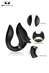 SMT1976 - Trứng rung điều khiển từ xa hình đầu cáo silicon dài 9.2cm