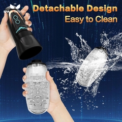 SMT1143 - Cốc thủ dâm xoay tỏa nhiệt với 10 chế độ rung dùng sạc