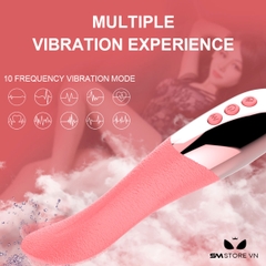 SMT1568 - Lưỡi rung 10 chế độ kèm sưởi ấm sạc điện chống nước