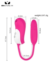 SMT2758 - Máy rung hút 2 đầu có 10 chế độ sạc điện dài 17.7cm