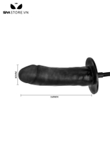 SMT1885 - Anal pump đầu dương vật giả có 5 chế độ rung dài 16cm