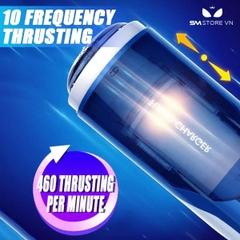 SMT2950 - Cốc thủ dâm silicon tự động rung thụt xoay có 10 tần số