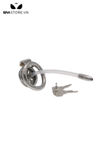 SMT860 - Khóa dương vật thép không gỉ kèm ống dẫn với 3 size