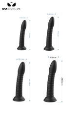 SMT1558 - Dương vật giả silicon liền quần trong suốt dài 17.9cm