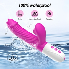 SMT2783 - Máy rung thụt hút có lưỡi liếm silicon và sưởi ấm sạc điện