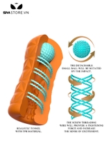 SMT303 - Cốc thủ dâm silicon mềm Pretty Love có bi lăn dài 150mm