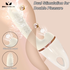 SMT2736 - Máy làm tình cầm tay có đế để tường rung hút 10 tần số