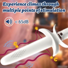 SMT2836 - Máy rung silicon ngụy trang hình chiếc kiếm dài 23.5cm