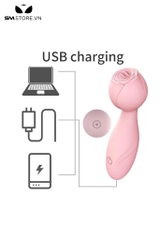 SMT2370 - Máy rung hình bông hoa hồng có lưỡi liếm có 7 tần số