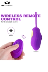 SMT2256 - Trứng rung silicon mini điều khiển từ xa dài 19cm có 12 chế độ