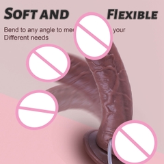 SMT2888 - Dương vật giả bắn tinh dính tường bơm tay dài 18.8cm