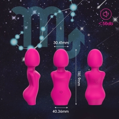 SMT2345 - Máy rung silicon hình người có 10 chế độ dài 11cm sạc điện