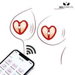 SMT1975 - Máy rung núm vú trái tim điều khiển qua APP sạc điện