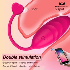 SMT2726 - Trứng rung điều khiển qua APP có đầu hình trái tim sạc điện
