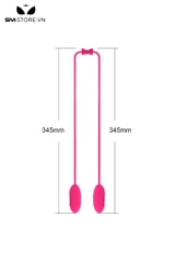 SMT1474 - Trứng rung silicon 2 đầu có 7 tần số dài 70cm chống nước