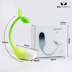 SMT1248 - Trứng rung silicon mini cỏ mầm có 9 tần số chống nước