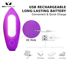 SMT1232 - Trứng rung silicon hình chữ U dài 24.5cm có điều khiển xa
