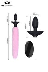 SMT1217 - Đuôi cáo cosplay rung xoay điều khiển từ xa sạc điện