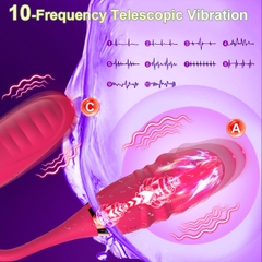 SMT2730 - Trứng rung 2 đầu có đầu dương vật và 10 chế độ