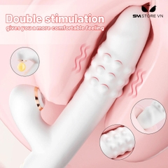 SMT2405 - Dương vật giả rung xoay thụt kết hợp tỏa nhiệt dài 21cm