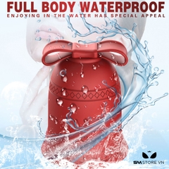 SMT1561 - Máy rung hút 10 tần số có lưỡi liếm hình chuông đỏ