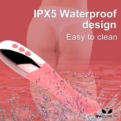 SMT1568 - Lưỡi rung 10 chế độ kèm sưởi ấm sạc điện chống nước