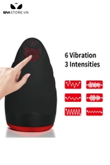 SMT1508 - Cốc thù dâm có lưỡi liếm và 10 chế độ rung mix làm ấm