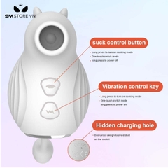 SMT2789 - Máy rung hút 2 đầu có 10 chế độ sạc điện dài 29cm