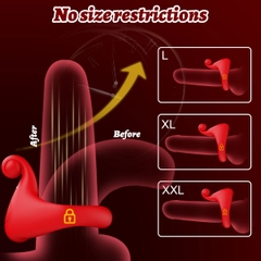 SMT2606 - Vòng rung đeo dương vật có 10 chế độ dài 4cm sạc điện